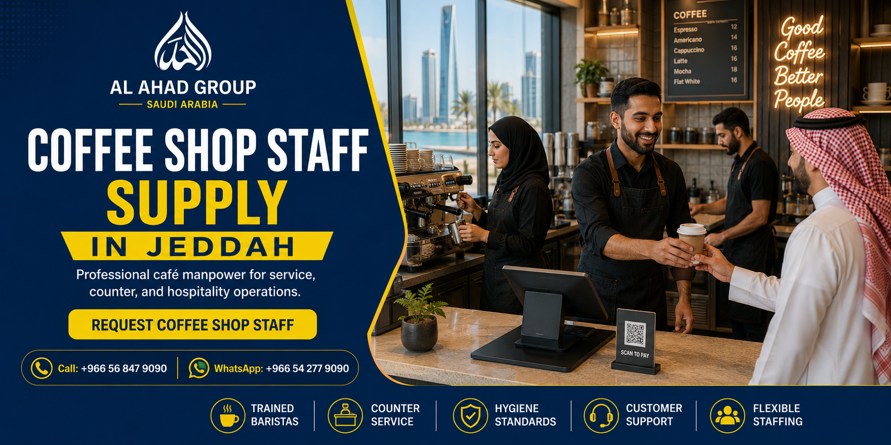 AL AHAD GROUP Coffee Shop Cleaners Jeddah AL AHAD GROUP Coffee Shop Cleaners Jeddah supporting employer workforce planning in Jeddah