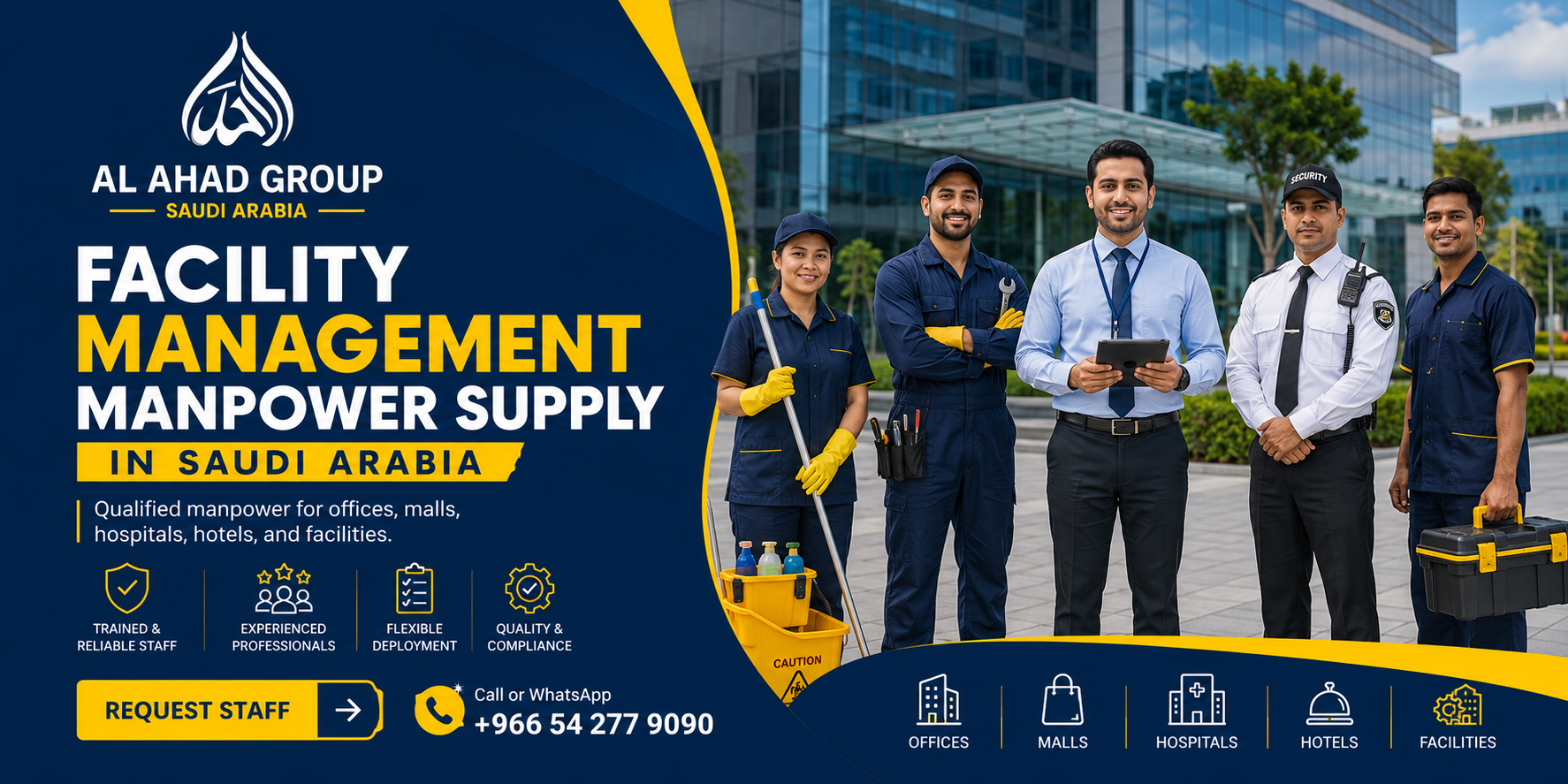 Expert Manpower & Facility Management in Jeddah AL AHAD GROUP Expert Manpower & Facility Management in Jeddah AL AHAD GROUP supporting employer workforce planning in Jeddah