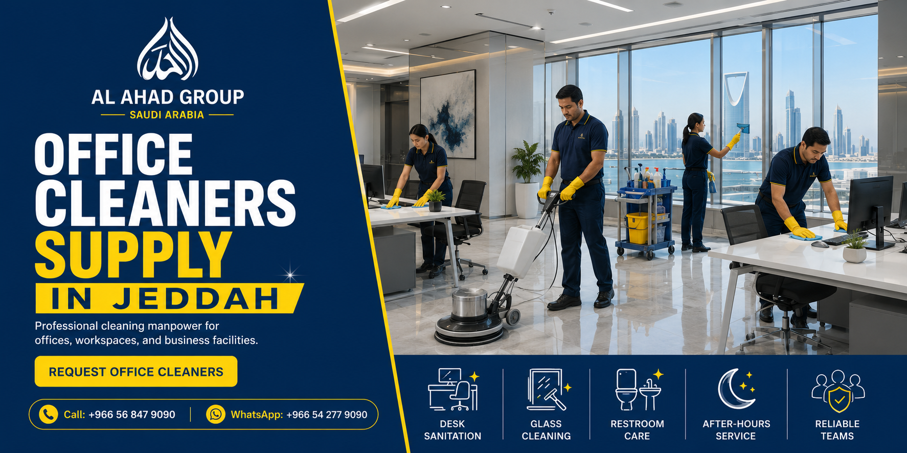 Office Cleaning Manpower in Jeddah Office Cleaning Manpower in Jeddah supporting employer workforce planning in Jeddah