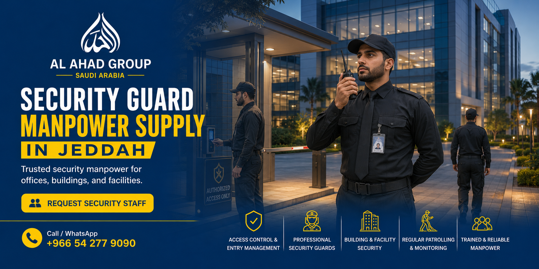 Riyadh Security Staffing for Saudi Employers for employer manpower planning and site coverage.