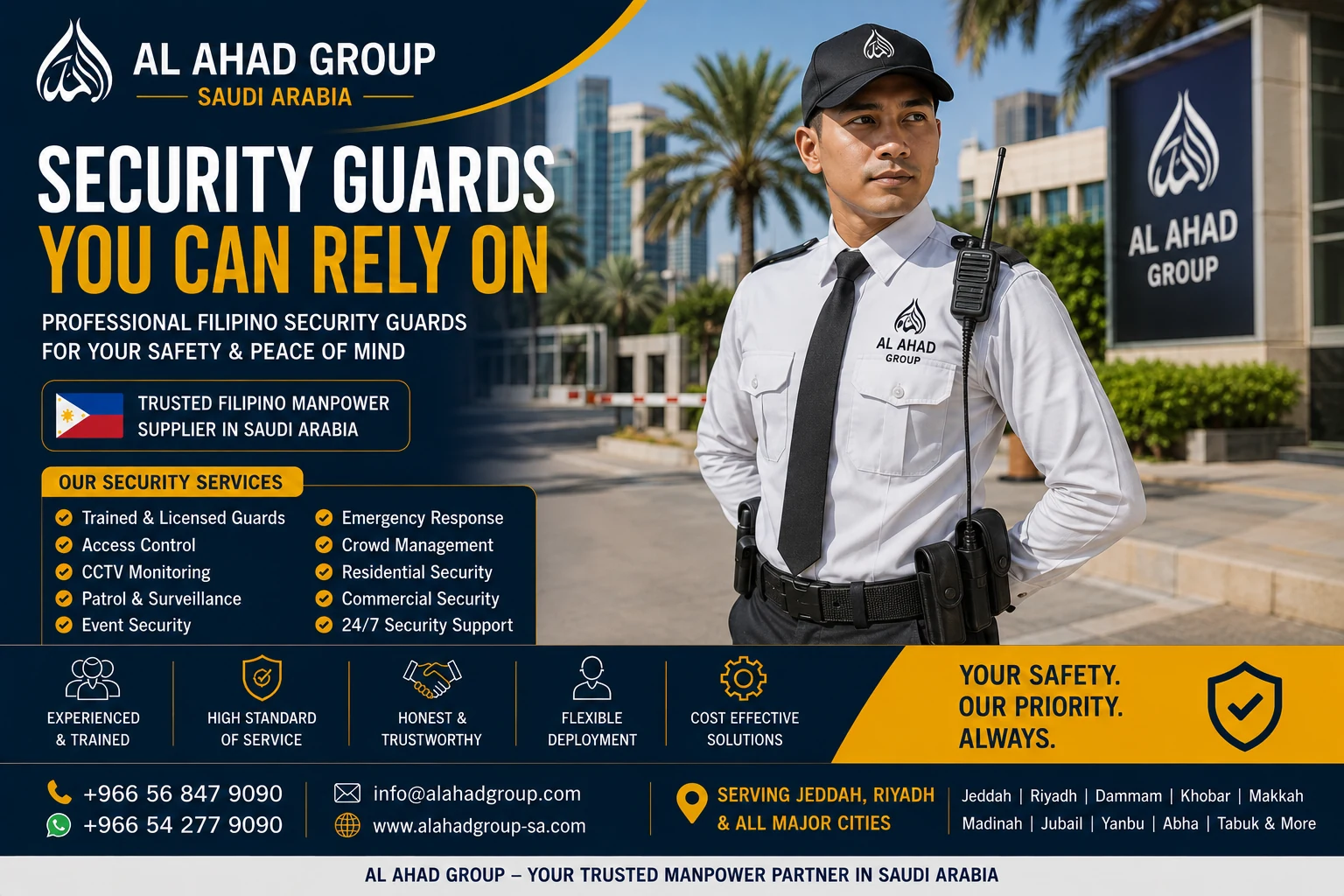 Facility Management Staff vacancy for Filipino candidates in Saudi Arabia