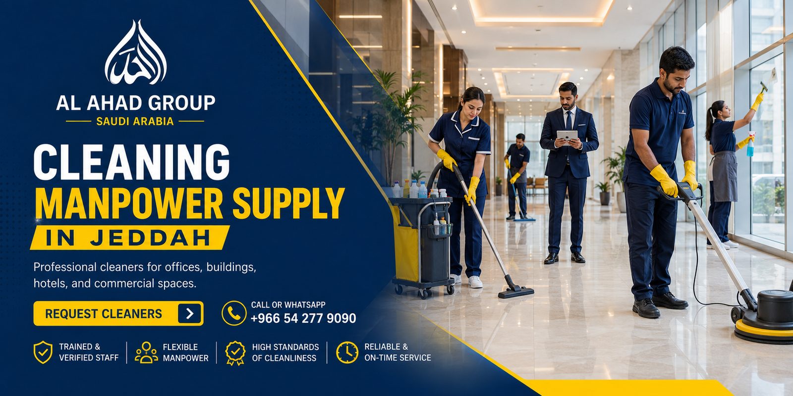 Cleaning Manpower Supply Saudi Arabia hero banner