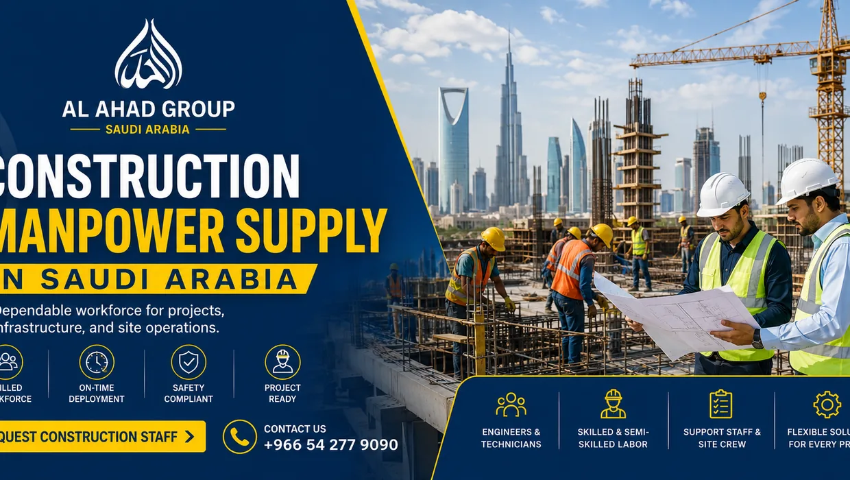 Construction Manpower Supply Riyadh for Riyadh employer manpower planning, workforce coverage and service coordination.
